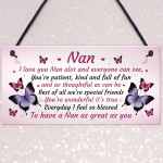 Nan Gift For Birthday Xmas Sign Gift For Nan From Grandchildren