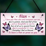 Nan Gift For Birthday Xmas Sign Gift For Nan From Grandchildren
