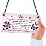 Nan Gift For Birthday Xmas Sign Gift For Nan From Grandchildren