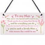 Birthday Gifts For Nan Christmas Gift Hanging Plaque Nan Gift