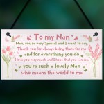 Birthday Gifts For Nan Christmas Gift Hanging Plaque Nan Gift