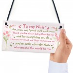 Birthday Gifts For Nan Christmas Gift Hanging Plaque Nan Gift