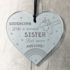 Sister Gift SISTERCORN Heart Unicorn Sign Gift For Sister