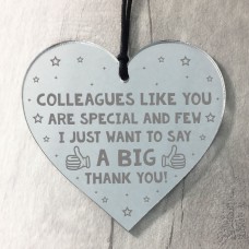 Leaving Gift For Colleague Plaque Heart Leaving Work Gift