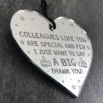 Leaving Gift For Colleague Plaque Heart Leaving Work Gift