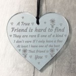 True Friend Friendship Gift For Women Heart Best Friend Gift