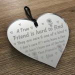 True Friend Friendship Gift For Women Heart Best Friend Gift