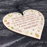 Handmade Memorial Plaque Heart Mum Dad Nan Memorial Sign