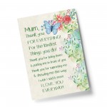Mum Poem Print Mum Birthday Christmas Gift From Daughter Son