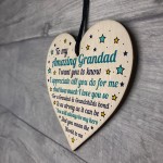 Handmade Grandad Amazing Sign Heart Grandparent Gift For Grandad