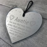 Auntie Gifts For Birthday Christmas Heart Plaque Sister Gift
