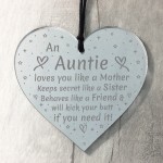 Auntie Plaque Heart Auntie Birthday Christmas Gift From Niece