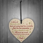 Handmade Colleague Leaving Gift Wood Heart New Job Gift