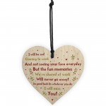 Handmade Colleague Leaving Gift Wood Heart New Job Gift