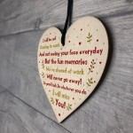 Handmade Colleague Leaving Gift Wood Heart New Job Gift