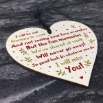 Handmade Colleague Leaving Gift Wood Heart New Job Gift