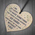 Goodbye Gift For Colleague Heart Plaque Colleague Co Worker Gift