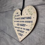 Goodbye Gift For Colleague Heart Plaque Colleague Co Worker Gift