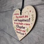 Colleague Plaque Hanging Wooden Heart Colleague Leaving Gift