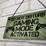 Gaming Sign Do Not Disturb Plaque Gamer Gift Boys Bedroom Decor 