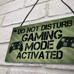 Gaming Sign Hanging Plaque For Boy Bedroom Man Cave Games Room