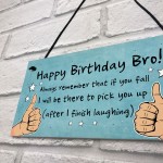 Birthday Gift For Brother Hanging Plaque Funny Brother Gift