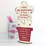 10th Wedding Anniversary Gift For Husband Wife Gift For Him Her