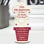 10th Wedding Anniversary Gift For Husband Wife Gift For Him Her