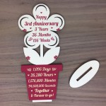 3rd Wedding Anniversary Gift For Husband Wife Gift For Him Her