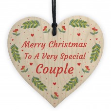 Handmade Christmas Gift For Friend Wooden Heart Couple Gift