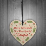 Handmade Christmas Gift For Friend Wooden Heart Couple Gift