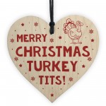 Merry Christmas Turkey Tits Novelty Xmas Friendship Gift