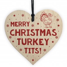 Merry Christmas Turkey Tits Novelty Xmas Friendship Gift
