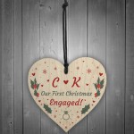 Handmade 1st Christmas Engaged Personalised Heart Party Decor