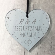 Engagement Gift Christmas Tree Decoration Hanging Heart