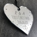 Engagement Gift Christmas Tree Decoration Hanging Heart