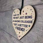 Colleague Thank You Gifts Novelty Wooden Heart Friendship Gifts