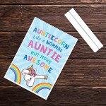 Auntie Gift For Birthday Christmas Standing Plaque Unicorn Gift