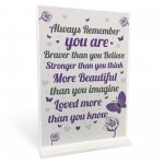 Gift For Best Friend Braver Stronger Beautiful Motivational Gift