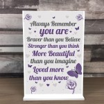 Gift For Best Friend Braver Stronger Beautiful Motivational Gift