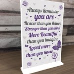 Gift For Best Friend Braver Stronger Beautiful Motivational Gift