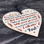 Handmade Colleague Gift Wooden Heart Leaving Gift For Friend