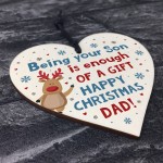 Funny Christmas Gift For Dad From Son Wood Heart Funny Dad Gift