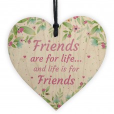 Friends Are For Life Sign Friendship Plaque Birthday Christmas
