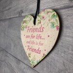 Friends Are For Life Sign Friendship Plaque Birthday Christmas