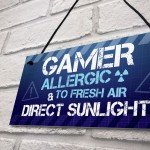 Novelty Gaming Sign Plaque Gamer Gifts For Son Brother Boys