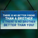 Brother Plaque Novelty Brother Gift For Birthday Christmas
