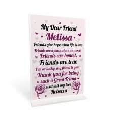 Personalised Friendship Gift For Women Best Friend Gift For Her