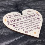 Best Friend Plaque Wood Heart Friendship Sign Best Friend Xmas