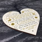 Memorial Gift For Mum Dad Nan Grandad Wooden Heart Xmas Bauble